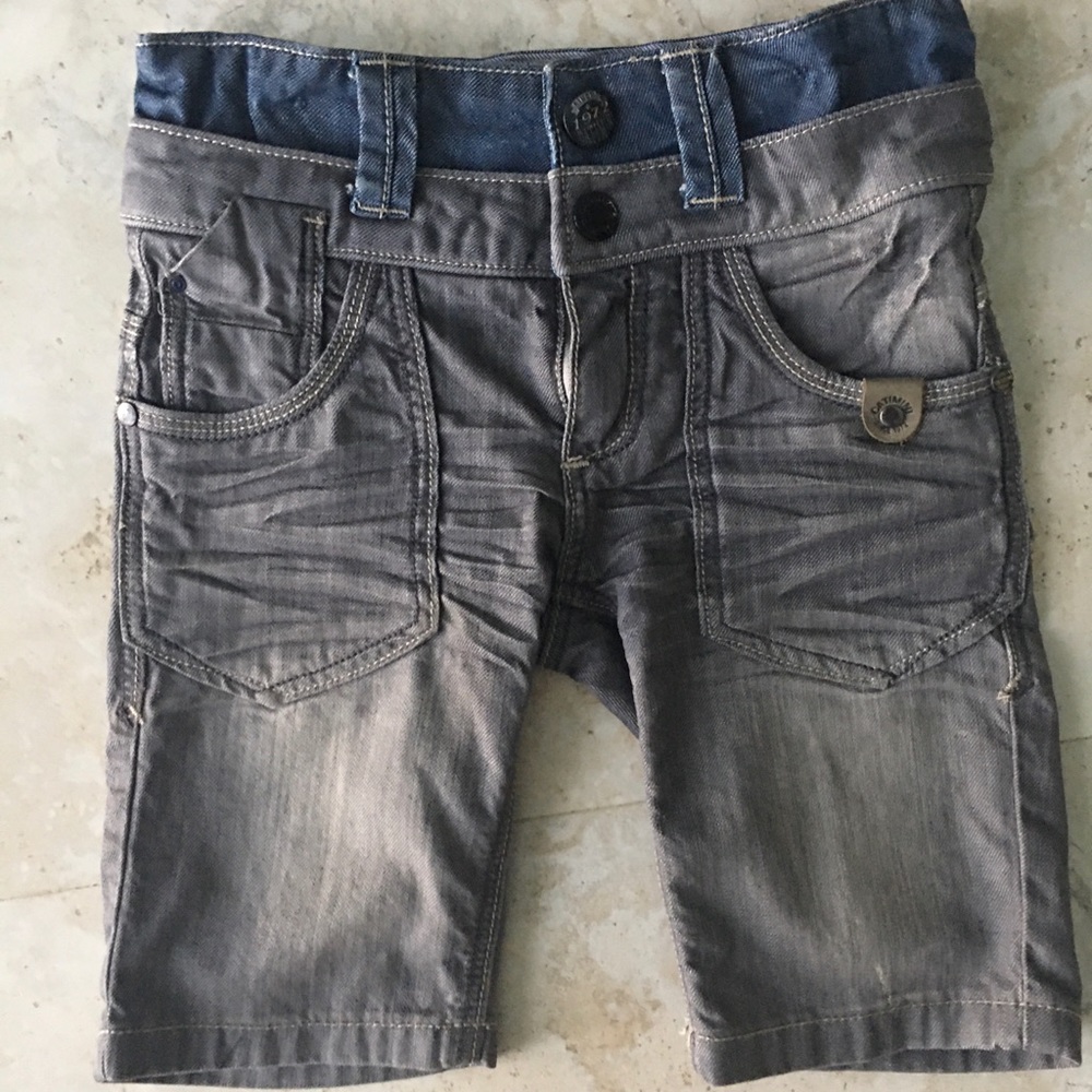 Catimini distressed denim boys shorts